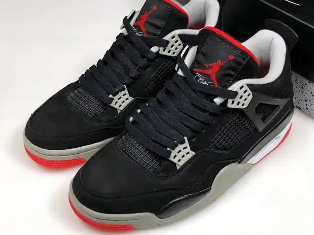 Official Maikesneakers 308497-060 RETRO JORDAN BLACK 4 CEMENT 0526